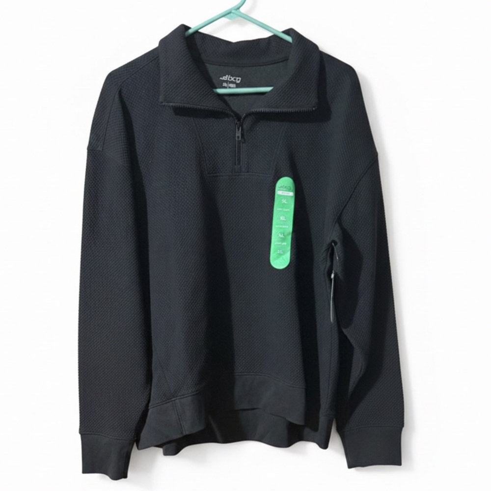 BCG Black Zip-Up Sweater